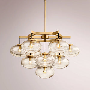 Kabrette Clear Glass Round Chandelier