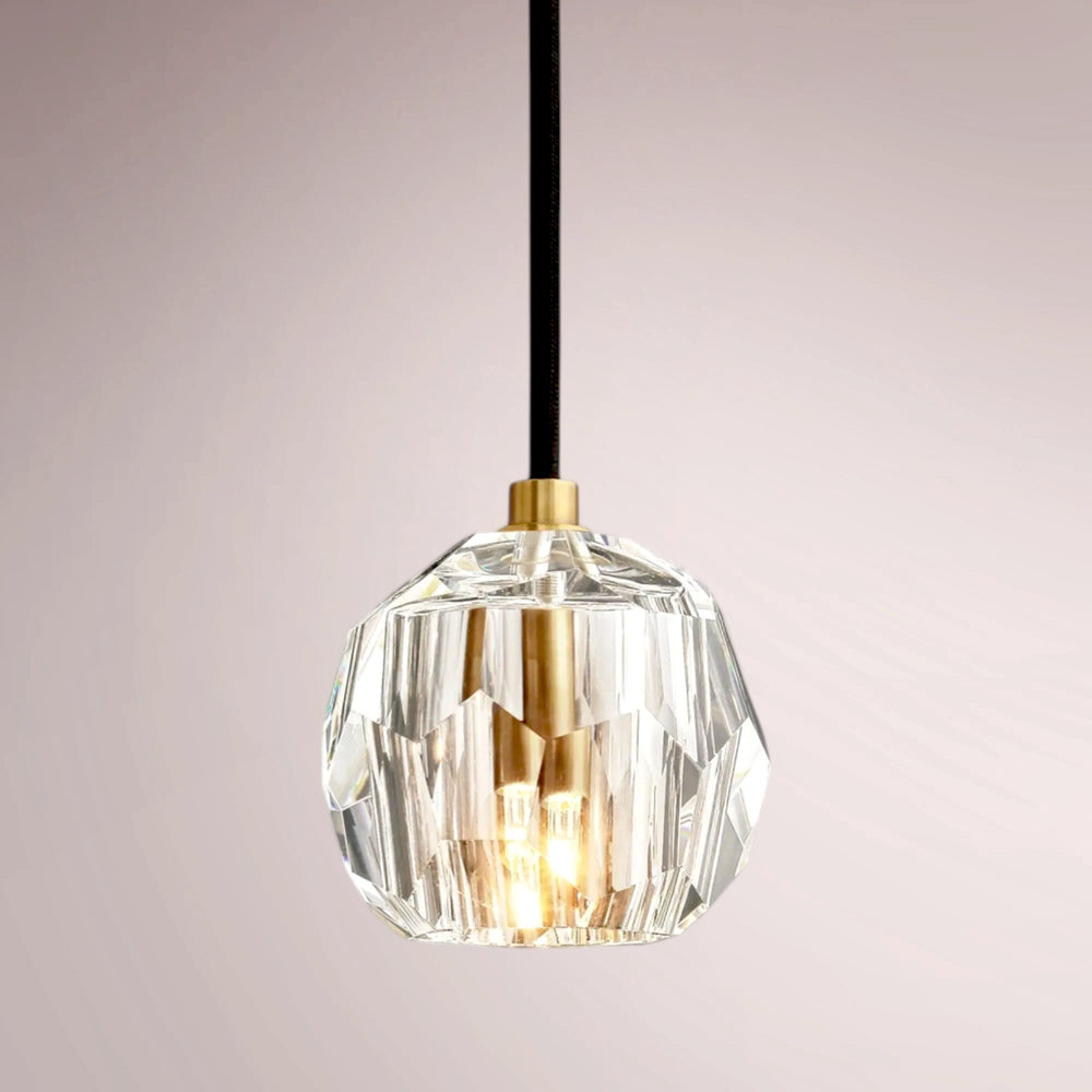 Boule De Cristal Clear Glass Cord Pendant
