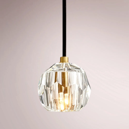 Boule De Cristal Clear Glass Cord Pendant