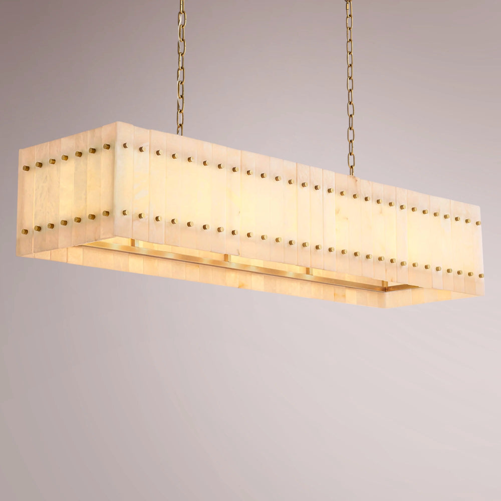 San Frank Alabaster Linear Chandelier