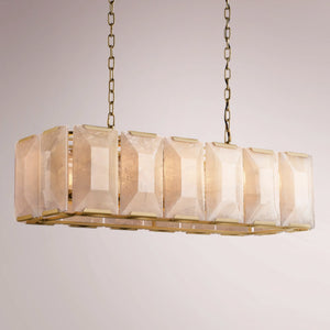 Barlow Calcite Rectangular Chandelier