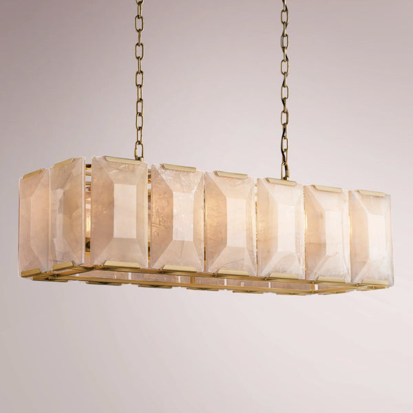 Barlow Calcite Rectangular Chandelier