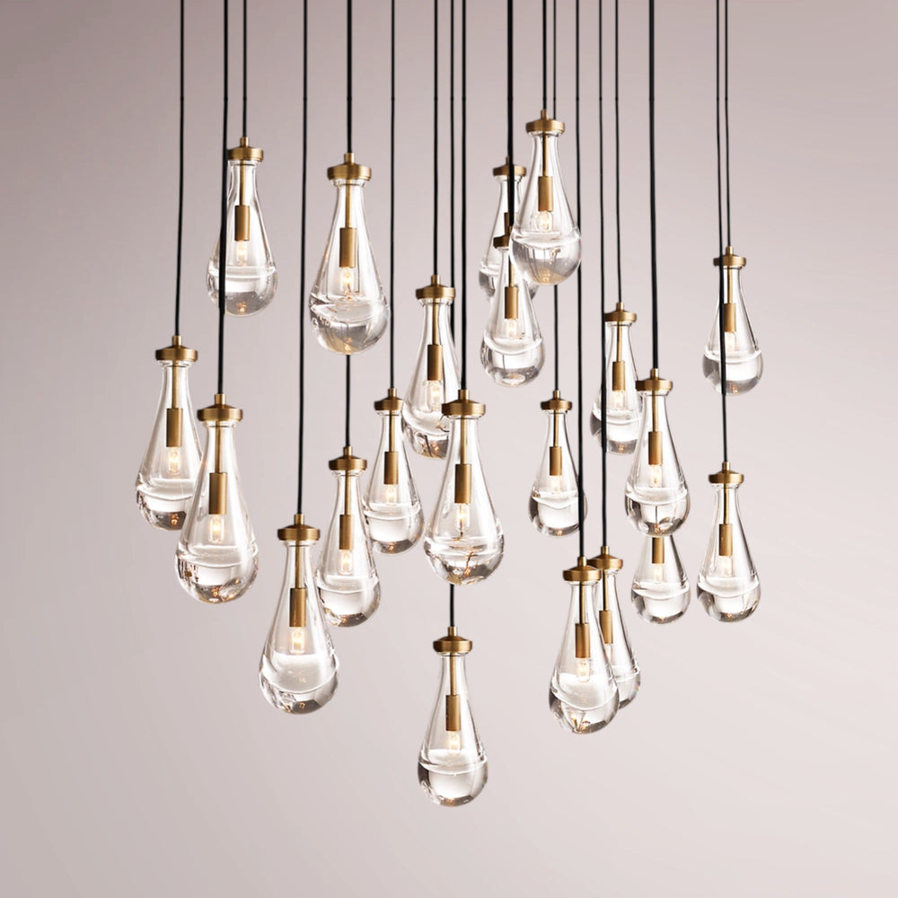 Water Drop Rectangular Chandelier