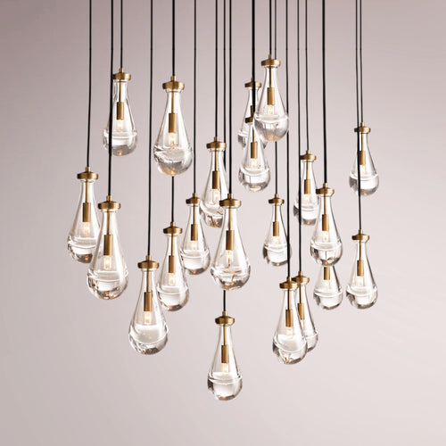 Water Drop Rectangular Chandelier