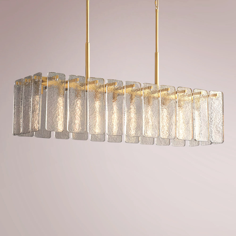 Kalamette Glass Rectangular Chandelier
