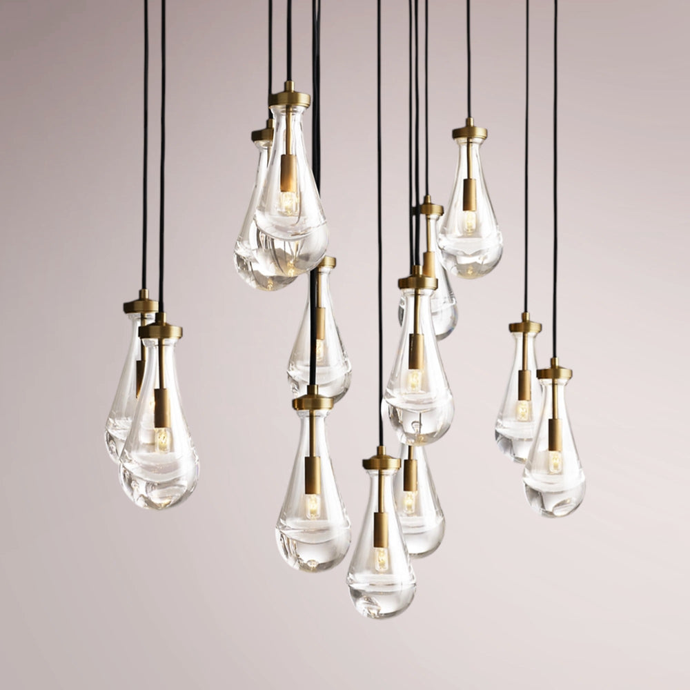 Water Drop Rectangular Chandelier