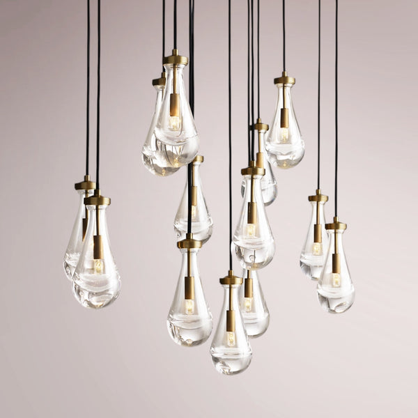 Water Drop Rectangular Chandelier