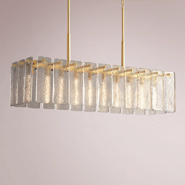 Kalamette Glass Rectangular Chandelier