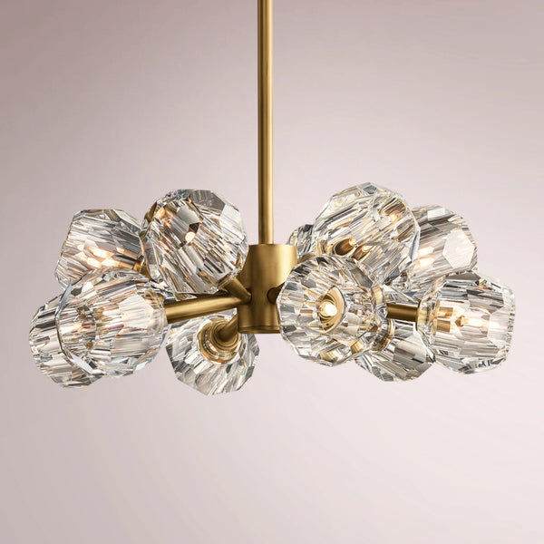 Multiaspect Cristal Glass Round Chandelier