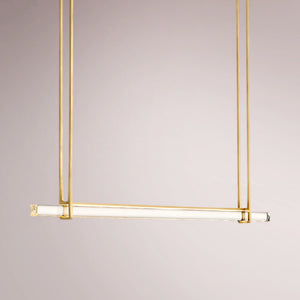 Aulubon Crystal Single Bar Linear Chandelier