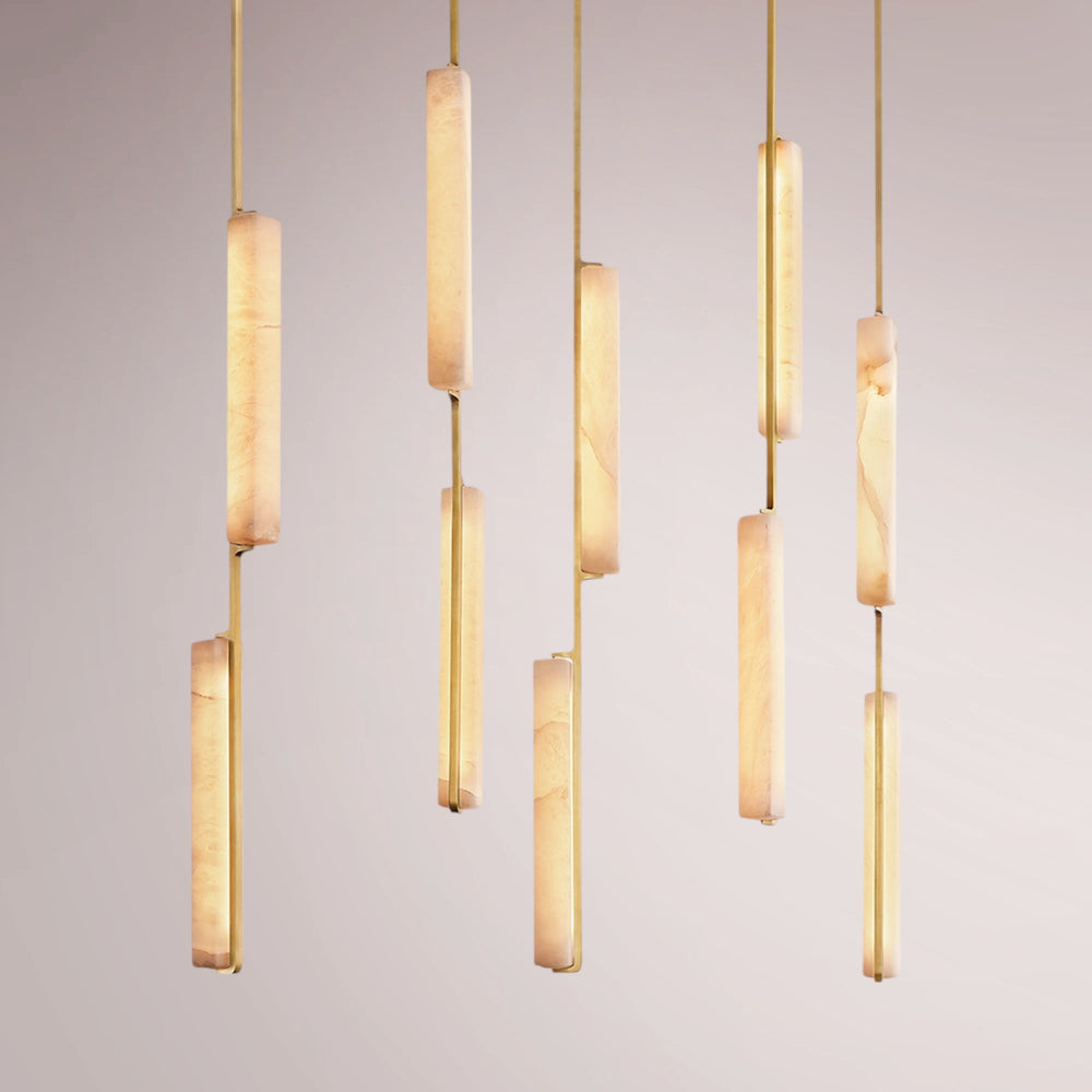 Aulubon Alabaster Linear Chandelier