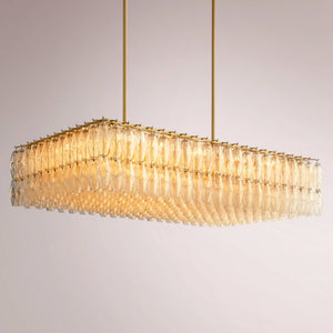 Chiaha Glass Rectangular Chandelier