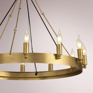 Cemino Vintage Candelabra Round Chandelier