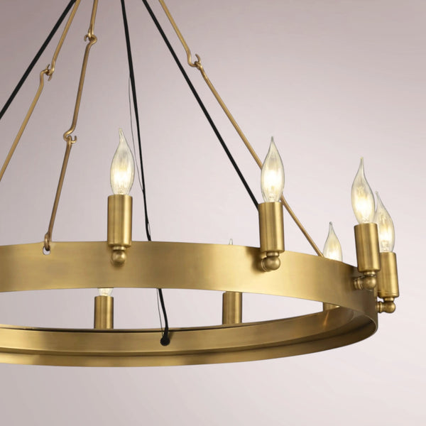 Cemino Vintage Candelabra Round Chandelier