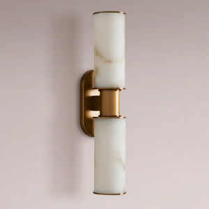 Harlen Double Sconce in Alabaster