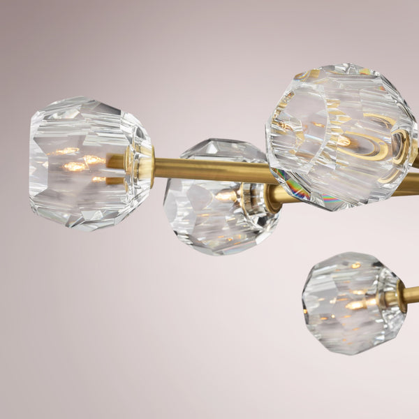 Multiaspect Cristal Glass Oval Chandelier