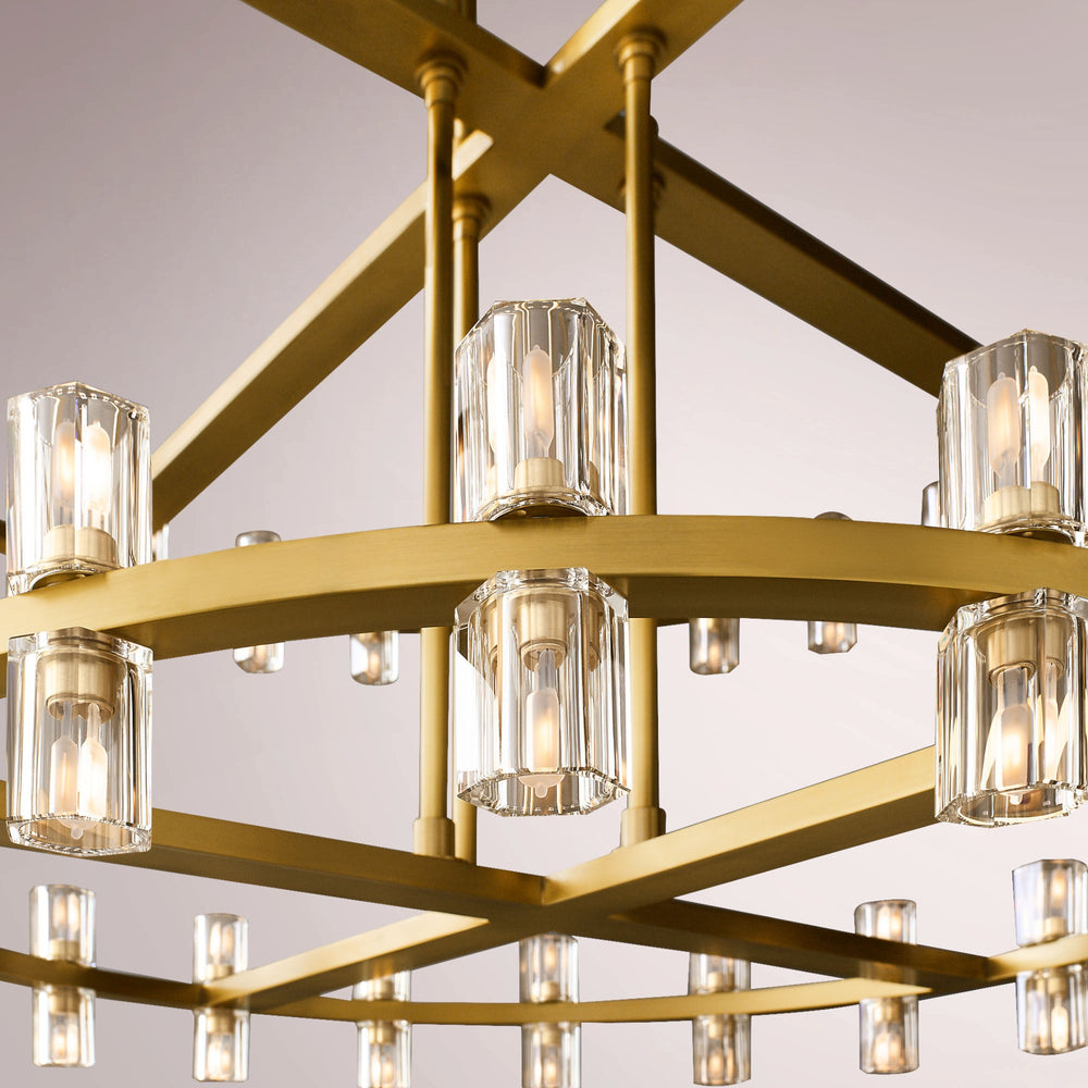 Arkachon LED Round Two-Tier Chandelier