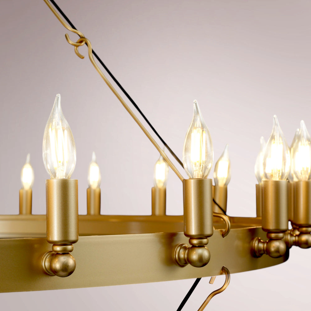Cemino Vintage Candelabra Two-Tier Chandelier