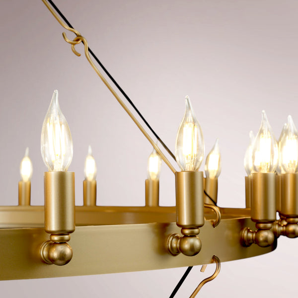 Cemino Vintage Candelabra Two-Tier Chandelier