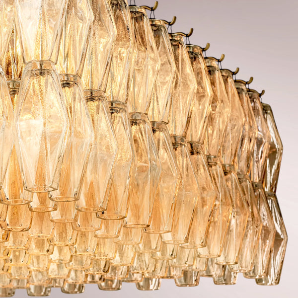 Chiaha Glass Rectangular Chandelier
