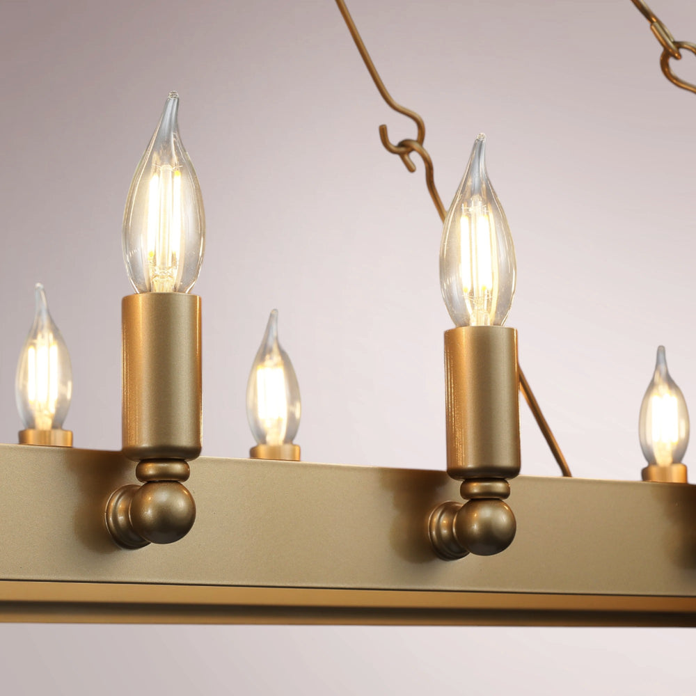 Cemino Vintage Candelabra Rectangular Chandelier