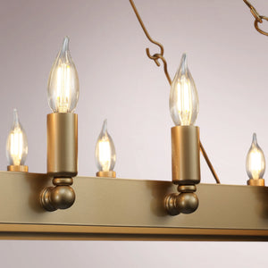 Cemino Vintage Candelabra Rectangular Chandelier