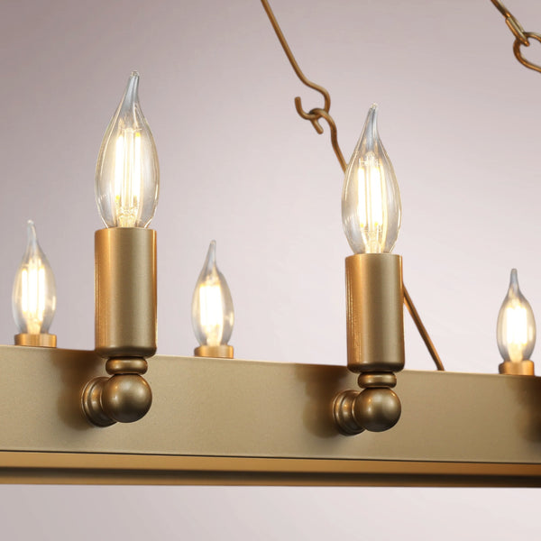 Cemino Vintage Candelabra Rectangular Chandelier