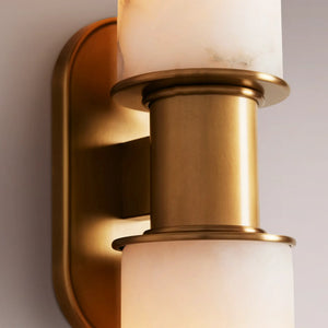 Harlen Double Sconce in Alabaster