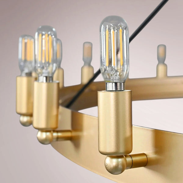 Cemino Vintage Filament Round Chandelier