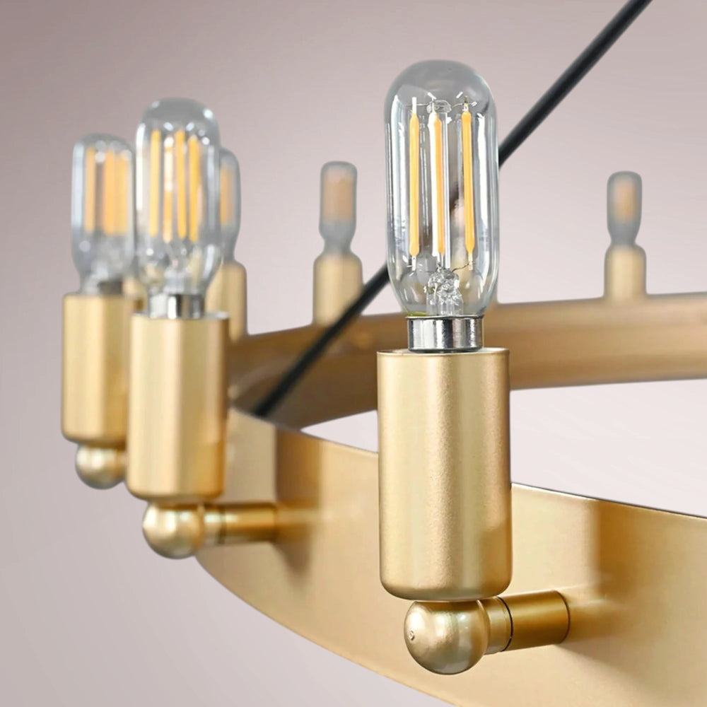 Cemino Vintage Filament Two-Tier Chandelier