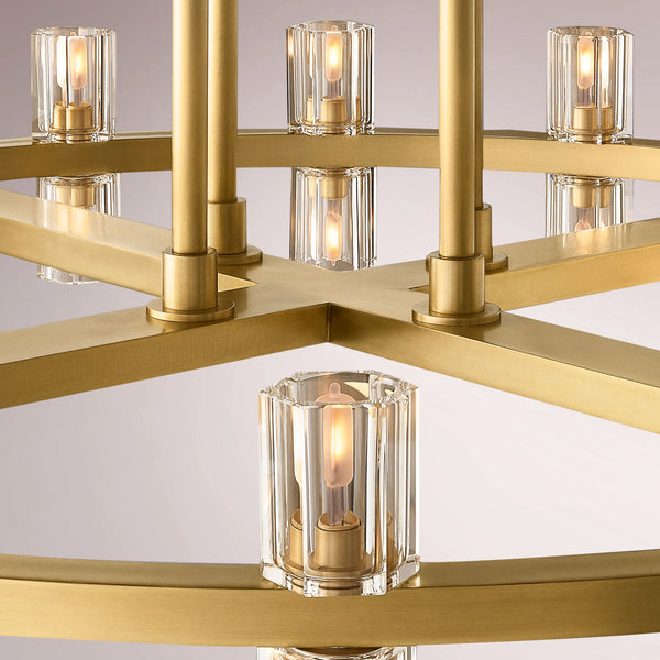 Arkachon LED Round Two-Tier Chandelier