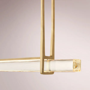 Aulubon Crystal Single Bar Linear Chandelier