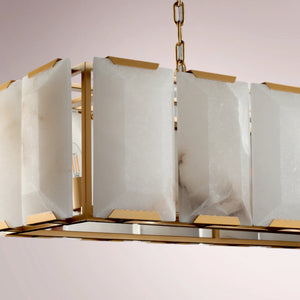 Barlow Calcite Rectangular Chandelier