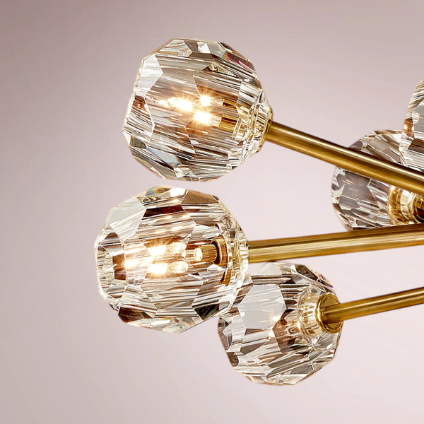 Multiaspect Cristal Glass Round Chandelier