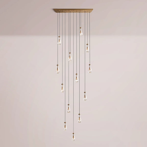 Water Drop Rectangular Chandelier