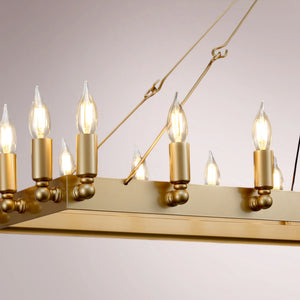 Cemino Vintage Candelabra Rectangular Chandelier