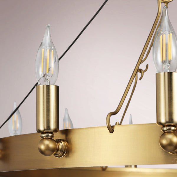 Cemino Vintage Candelabra Round Chandelier