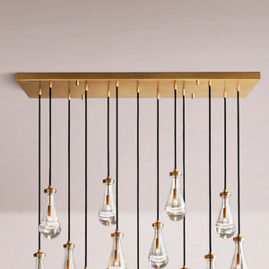 Water Drop Rectangular Chandelier