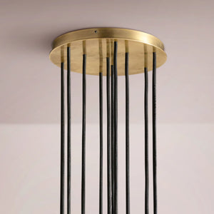 Multiaspect Cristal Glass Round Cluster Chandelier