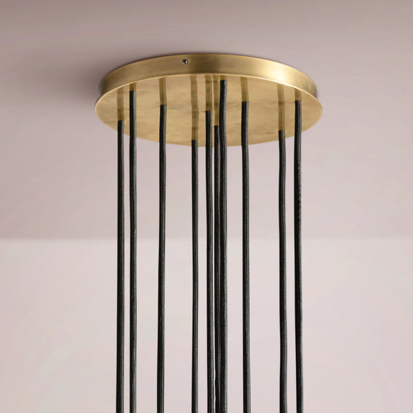 Multiaspect Cristal Glass Round Cluster Chandelier