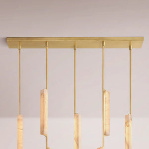 Aulubon Alabaster Linear Chandelier