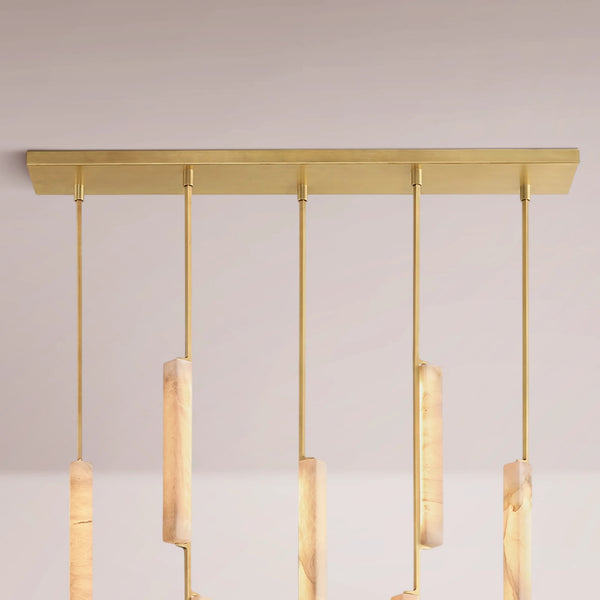 Aulubon Alabaster Linear Chandelier
