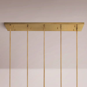 Aulubon Crystal Triple Bar Linear Chandelier