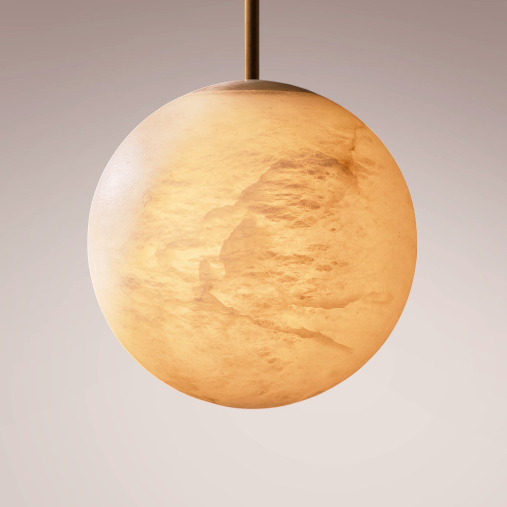 Julie Alabaster Globe Pendant