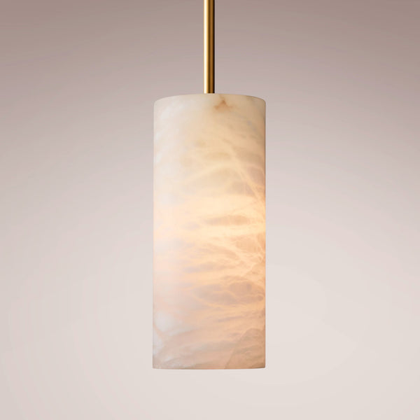 Julie Alabaster Cylinder Pendant