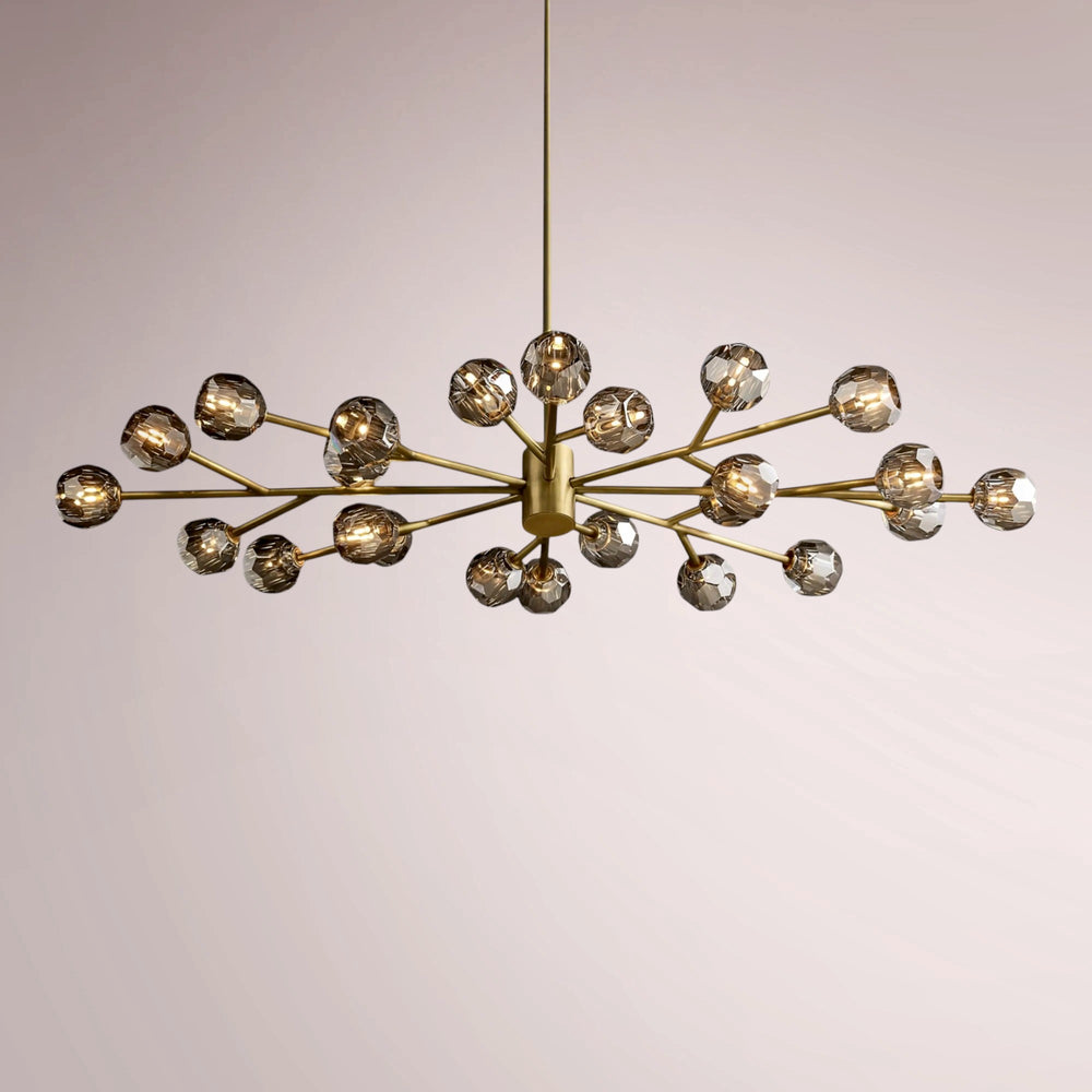 Multiaspect Cristal Glass Oval Chandelier