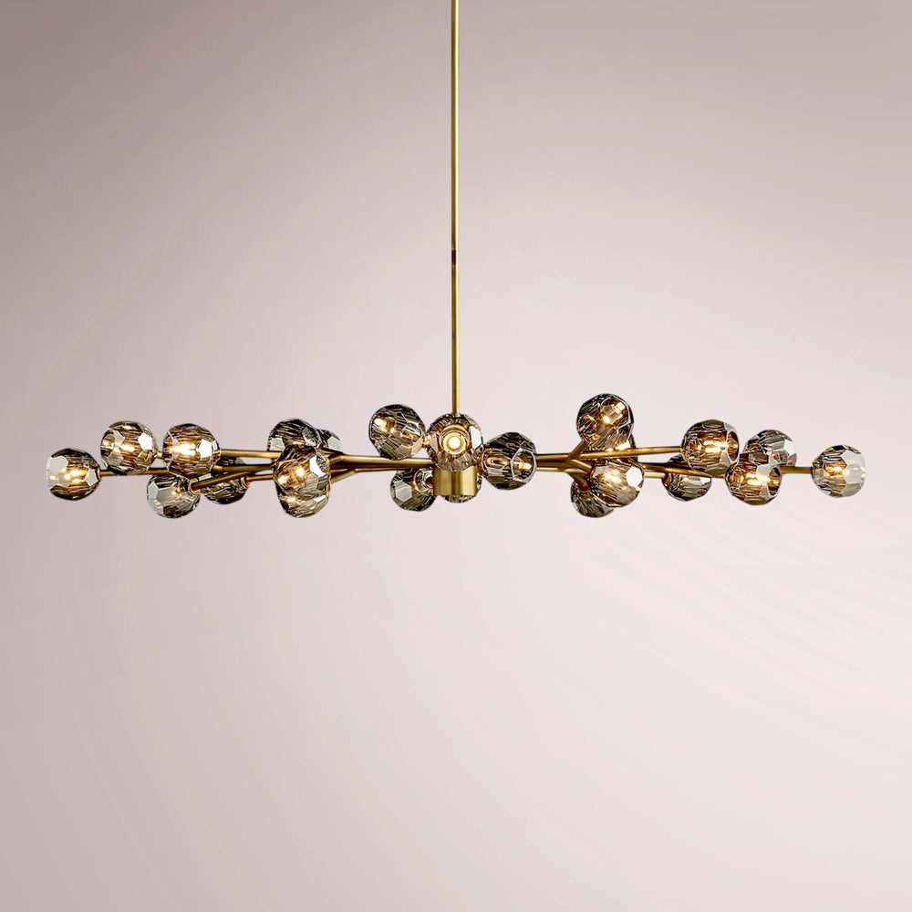 Multiaspect Cristal Glass Oval Chandelier