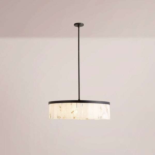 Wendham Alabaster Tile Round Chandelier