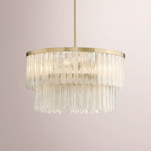 Lunara Tiered Glass Round Chandelier