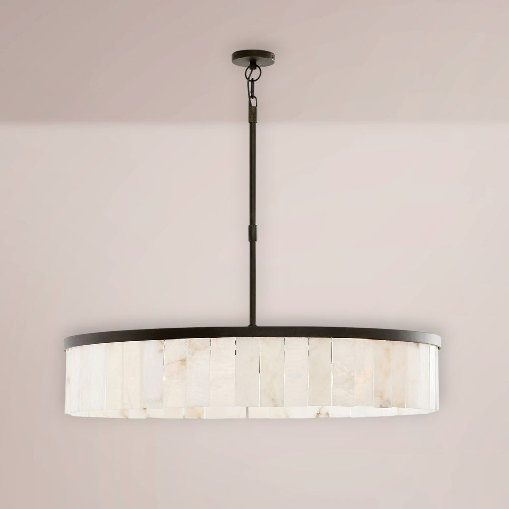 Wendham Alabaster Tile Round Chandelier